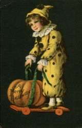 A Merry Halloween Postcard