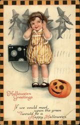 Halloween Greetings Postcard Postcard