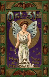 May Ye Hae A' Luck This Halloween Postcard