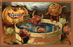 Happy Halloween from the Dunkin Apples Postcard