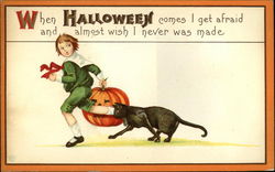 Halloween Greetings Postcard