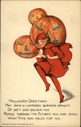 Halloween Greetings Postcard Postcard