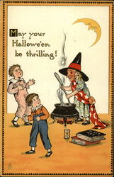 May Your Halloween Be Thrilling! Postcard Postcard