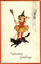 Halloween Greetings Postcard