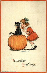 Halloween Greetings Postcard
