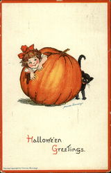 Halloween Greetings Postcard Postcard