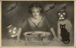 Bobbing for Apples Postcard