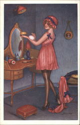 Cabinet de Toilette by X. Sager Women Postcard Postcard