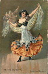 At the Carnival Postcard