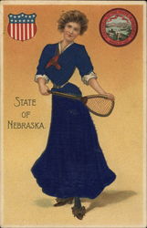 State of Nebraska State Girls Postcard Postcard