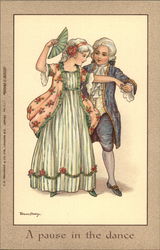 A Pause in the dance Dancing Postcard Postcard