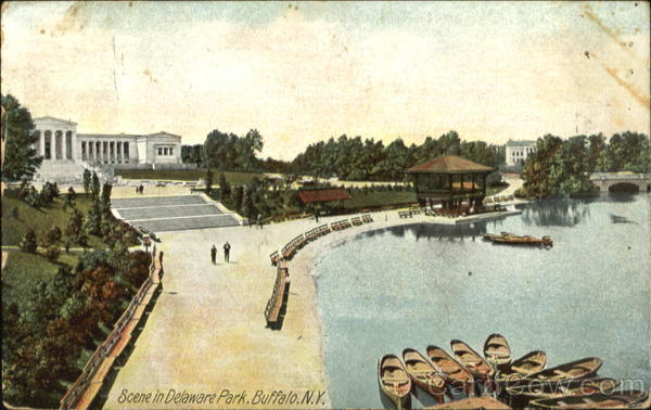Scene In Delaware Park Buffalo New York