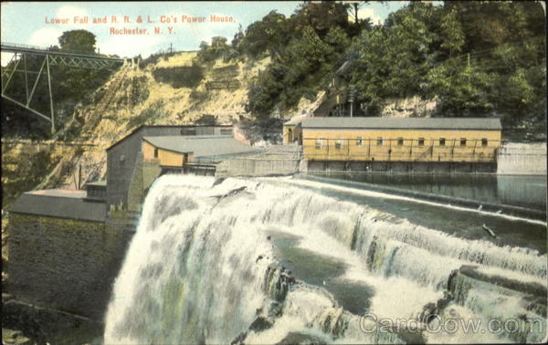 Lower Fall And R. R. & L. Co's Power House Rochester New York