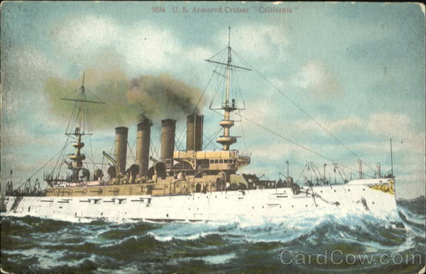 U. S. Armored Cruiser California Boats, Ships