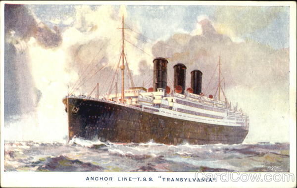 Anchor Line T. S. S. Transylvania Boats, Ships