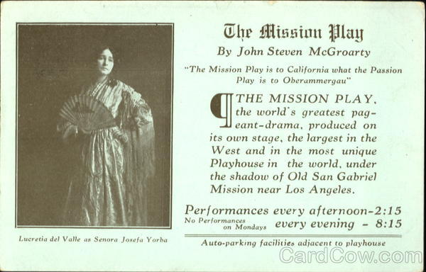The Mission Play Advertising