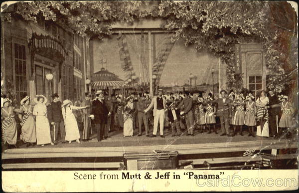 Scene From Mutt & Jeff In Panama Theatre