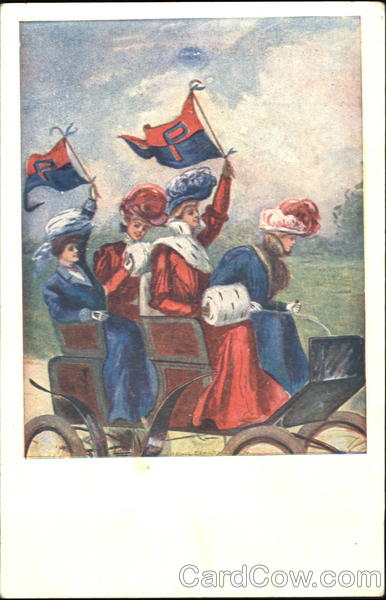 Women riding in a car