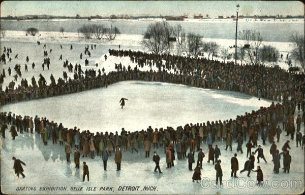 Skating Exhibition, Belle Isle Park Detroit Michigan