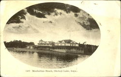 Manhattan Beach, Okoboji Lake Iowa Postcard Postcard