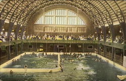 Interior Of Bathing Pavilion Postcard