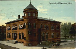 Post Office Kalamazoo, MI Postcard Postcard