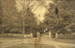 Entrance To W. A. Wadeworth's Ground Geneseo, NY Postcard Postcard