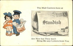 The Mail Carriers Here At Standish Postcard