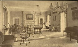 Living Room Princeton Inn Postcard