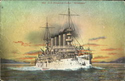 U. S. Protected Cruiser Milwaukee Postcard