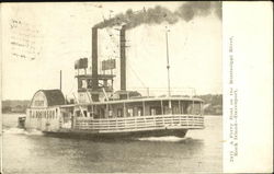 A Ferry Boat On The Mississippi River Postcard