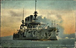 U. S. Nebraska On Puget Sound Postcard