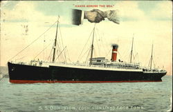 Hands Across The Sea S. S. Dominion Postcard