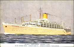R. M. S. Orcades Orient Line Postcard