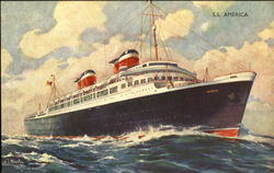 SS America Postcard