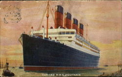 Cunard R. M. S. Aquitania Postcard