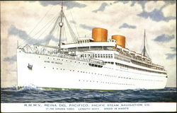 R. M. M. V. Reina Del Pacifico Pacific Steam Navigation Co Postcard