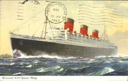Cunard R. M. S. Queen Mary Postcard