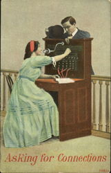 Asking For Connections Postcard