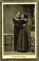 It's Up To You Honey Postcard