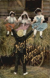Haying In Heron Postcard