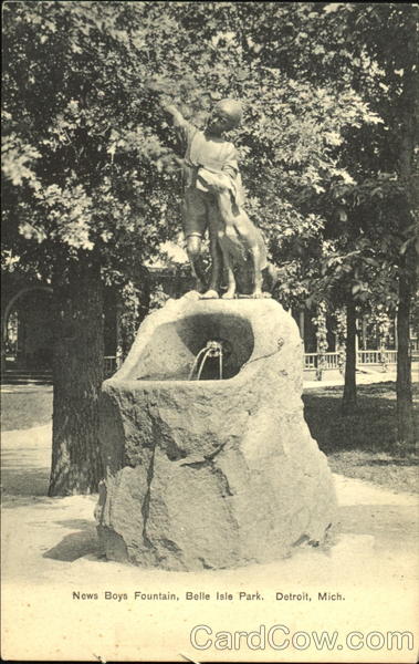 News Boys Fountain, Belle Isle Park Detroit Michigan