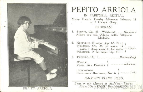 Pepito Arriola - Piano Pianos