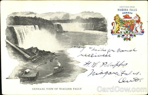 Greetings From Niagara Falls Canada Misc. Canada