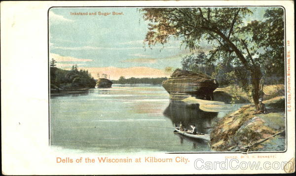 Inkstand And Sugar Bowl, Kilbourn City Wisconsin Dells