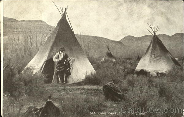 Bad Land Charley In Camp Native Americana