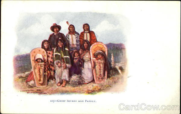Chief Sevaro And Family Native Americana