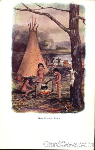 Cupid In Camp H. M. Pollock Native Americana