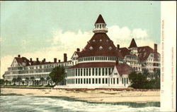 Hotel Del Coronado From Pacific Ocean California Postcard Postcard