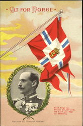Alt For Norge Haakon Vii King Of Norway Postcard